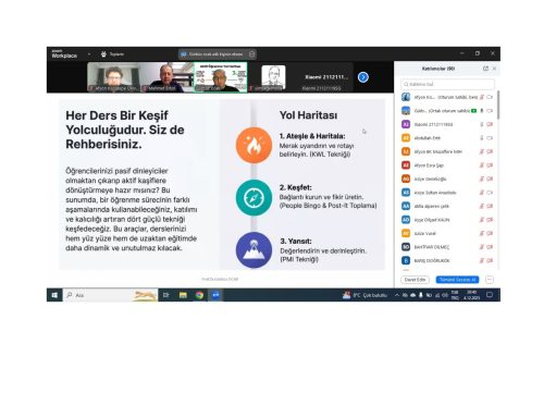 Öğretmenlik Uygulaması Çevrim İçi Çağdaş Yaklaşımlar Eğitimi ve Uygulama Süreci Toplantısı Düzenlendi